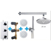 Wiesbaden One Pack Set de douche thermostatique encastrable type 117 chrome SW62599 Wiesbaden One Pack Set de douche thermostatique encastrable type 117 chrome SW62599