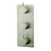 Wiesbaden Caral afbouwdeel thermostatisch 3 weg geborsteld staal SW62495 Wiesbaden Caral afbouwdeel thermostatisch 3 weg geborsteld staal SW62495