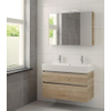 Bruynzeel Passo badmeubelset 100x69.8x46cm spiegelkast 2 kraangaten bardolino SW65704 Bruynzeel Passo badmeubelset 100x69.8x46cm spiegelkast 2 kraangaten bardolino SW65704