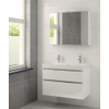 Bruynzeel Pinto badmeubelset 90x65.3x46cm spiegelkast glans wit SW65728 Bruynzeel Pinto badmeubelset 90x65.3x46cm spiegelkast glans wit SW65728