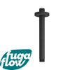 FugaFlow Eccelente Sobrado Bras de douche plafond rond 20cm Noir mat SW1123303