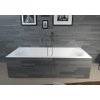 Riho Linares baignoire 180x80x49cm acrylique velours mat blanc SW85957