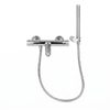 Adema Sparkle Robinet de douche/bain thermostatique avec douchette stick et support avec flexible chrome SW769625