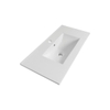Saniclass Empoli meubelwastafel 81x2x45.7cm met overloop 1 wasbak 1 kraangat Keramiek Wit SW3154 Saniclass Empoli meubelwastafel 81x2x45.7cm met overloop 1 wasbak 1 kraangat Keramiek Wit SW3154