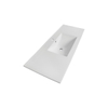 Saniclass Empoli Lavabo pour meuble 120cm 1 vasque 1 trou pour robinetteire céramique blanc SECOND CHOIX OUT4156