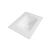 Saniclass Mineral Stone meubelwastafel 60x2x46cm zonder overloop 1 wasbak 1 kraangat Mineraalsteen wit SW24886 Saniclass Mineral Stone meubelwastafel 60x2x46cm zonder overloop 1 wasbak 1 kraangat Mineraalsteen wit SW24886