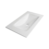 Saniclass Mineral Stone meubelwastafel 80x2x46cm zonder overloop 1 wasbak 1 kraangat mineral stone wit SW24888 Saniclass Mineral Stone meubelwastafel 80x2x46cm zonder overloop 1 wasbak 1 kraangat mineral stone wit SW24888