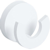 Clou Flat dubbele handdoekhaak 4.8x3.6x4.8cm mat wit SW86596 Clou Flat dubbele handdoekhaak 4.8x3.6x4.8cm mat wit SW86596