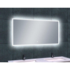 Wiesbaden Quatro Miroir avec éclairage LED 120x60x3.5cm avec interrupteur 12V semi waterproof aluminium SW20786