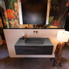 MONDIAZ ERIN Ensemble de meuble salle de bain - 100cm - Marron foncé - 1 tiroir - lavabo centré - 0 trous de robinet - Gris foncé SW698249 MONDIAZ ERIN Ensemble de meuble salle de bain - 100cm - Marron foncé - 1 tiroir - lavabo centré - 0 trous de robinet - Gris foncé SW698249