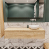 MONDIAZ LUSH Ensemble de meuble salle de bain - 150cm - 1 tiroir - lavabo BARCO - vasque à droite - 0 trous de robinet - chêne blanchi SW409610 MONDIAZ LUSH Ensemble de meuble salle de bain - 150cm - 1 tiroir - lavabo BARCO - vasque à droite - 0 trous de robinet - chêne blanchi SW409610