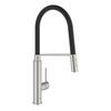 Grohe Concetto 1 gats keukenkraan met professionele handdouche auto met omschakeling douchestraal naar mousseur steel SW86840 Grohe Concetto 1 gats keukenkraan met professionele handdouche auto met omschakeling douchestraal naar mousseur steel SW86840