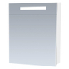BRAUER 2.0 Spiegelkast - 60x70x15cm - verlichting geintegreerd - 1 rechtsdraaiende spiegeldeur - MDF - hoogglans wit SW6562