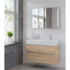 Bruynzeel Passo badmeubelset 100x69.8x46cm spiegel 2 kraangaten bardolino SW65697 Bruynzeel Passo badmeubelset 100x69.8x46cm spiegel 2 kraangaten bardolino SW65697