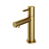 Hotbath Cobber Robinet de lavabo sur plage - Bec en L 8,5 cm - PVD - laiton brossé SW230026