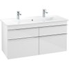 Villeroy en boch Venticello wastafelonderkast 115.3x59cm 4x lade glossy wit GA42623 Villeroy en boch Venticello wastafelonderkast 115.3x59cm 4x lade glossy wit GA42623