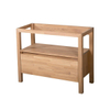 Saniclass Natural Wood onderkast 99x45.5x81cm 1 lade staand met 1 sifonuitsparing massief eiken grey oak SW3030 Saniclass Natural Wood onderkast 99x45.5x81cm 1 lade staand met 1 sifonuitsparing massief eiken grey oak SW3030