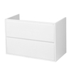 Saniclass New Future Meuble sous lavabo 80.2x45.5x55cm suspendu avec 2 tiroirs frein de chute MDF Blanc brillant SW373059 Saniclass New Future Meuble sous lavabo 80.2x45.5x55cm suspendu avec 2 tiroirs frein de chute MDF Blanc brillant SW373059