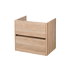 Saniclass Nexxt onderkast 59x45.5x55cm greeploos 2 lades met softclose MFC Legno Calore SW72222 Saniclass Nexxt onderkast 59x45.5x55cm greeploos 2 lades met softclose MFC Legno Calore SW72222