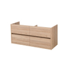 Saniclass Nexxt onderkast 119x45.5x55 greeploos 4 lades met softclose MFC Legno Calore OUTLET OUT7072 Saniclass Nexxt onderkast 119x45.5x55 greeploos 4 lades met softclose MFC Legno Calore OUTLET OUT7072