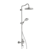 Axor Montreux Colonne de douche avec mitigeur thermostatique et douche de tête 1 jet Ø24cm nickel brossé SW95088 Axor Montreux Colonne de douche avec mitigeur thermostatique et douche de tête 1 jet Ø24cm nickel brossé SW95088