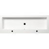 Bruynzeel Bando/Combo Composiet wastafel 120x10x45cm enkele kom twee kraangaten wit GA11756 Bruynzeel Bando/Combo Composiet wastafel 120x10x45cm enkele kom twee kraangaten wit GA11756