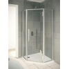 Bruynzeel Zeta 5 hoek draaideur 100x100x205cm aluminium helder clean SW65753 Bruynzeel Zeta 5 hoek draaideur 100x100x205cm aluminium helder clean SW65753