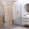 Brauer Season Douche à l'italienne - 90x200cm - verre clair avec cadre - Doré SW1039030