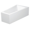 Duravit Paiova Kunststof bad acryl afgeschuind rechts - met aangevormd paneel - 170x100x46cm - met frame - glans wit 0280230