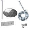 Saniclass Brauer regendoucheset met plafondarm en hoofddouche 30cm met staafhanddouche chroom SW96870 Saniclass Brauer regendoucheset met plafondarm en hoofddouche 30cm met staafhanddouche chroom SW96870