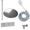 Saniclass Brauer regendoucheset met plafondarm en hoofddouche 30cm met 3 standen handdouche chroom SW96872 Saniclass Brauer regendoucheset met plafondarm en hoofddouche 30cm met 3 standen handdouche chroom SW96872