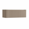 H&R Badmeubelen Juice Wastafelonderkast - 120x45x40cm - afgeronde hoeken - 3D-front - 1 lade - geïntegreerde greep - olive SW1259256