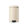 Brabantia NewIcon Poubelle à pédale - 20 litres - seau intérieur en plastique - soft beige SW1117461