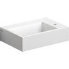 Clou Flush 2 Plus fontein met kraangat wit keramiek B42.5xH10.5xD29cm SW9383 Clou Flush 2 Plus fontein met kraangat wit keramiek B42.5xH10.5xD29cm SW9383
