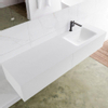 MONDIAZ LAGOM 160cm badmeubel solid surface talc 2 lades Wastafel cloud rechts 1 kraangat SW409033 MONDIAZ LAGOM 160cm badmeubel solid surface talc 2 lades Wastafel cloud rechts 1 kraangat SW409033