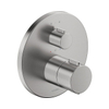 Duravit Thermostatarmaturen Afbouwdeel - inbouw bad/douchekraan - thermostatisch - 2 uitgangen - diameter 17cm - geborsteld RVS SW962490