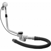 Duravit quadroval af-overloopgarnituur met waterinlaat chroom SW93621 Duravit quadroval af-overloopgarnituur met waterinlaat chroom SW93621
