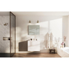 Go by Van Marcke ensemble meuble de salle de bains - 80x65x45.5cm - 2 tiroirs - sans poignées - 1 lavabo blanc mat - 1 trou de robinet - avec miroir - MDF standard white SW911662