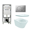 Praya Vesta toiletset Rimless 52cm inclusief UP320 toiletreservoir en flatline met softclose en quickrelease toiletzitting met bedieningsplaat mat verchroomd SW98223 Praya Vesta toiletset Rimless 52cm inclusief UP320 toiletreservoir en flatline met softclose en quickrelease toiletzitting met bedieningsplaat mat verchroomd SW98223