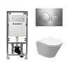 Wiesbaden Vesta rimless inbouwset compact 47cm met diepspoel wandcloset met softclose en quickrelease zitting afdekplaat Sigma20 mat chroom glans rand SW98668 Wiesbaden Vesta rimless inbouwset compact 47cm met diepspoel wandcloset met softclose en quickrelease zitting afdekplaat Sigma20 mat chroom glans rand SW98668