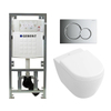 Villeroy en Boch Subway 2.0 compact DirectFlush toiletset met Geberit reservoir en bedieningsplaat glans chroom softclose met quickrelease wit SW98677 Villeroy en Boch Subway 2.0 compact DirectFlush toiletset met Geberit reservoir en bedieningsplaat glans chroom softclose met quickrelease wit SW98677
