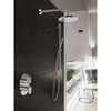 Hotbath Get together IBS5A complete thermostatische douche inbouwset met 2-weg stop omstel met 35cm wandarm 20cm ronde hoofddouche staafhanddouche met glijstang chroom SW18616 Hotbath Get together IBS5A complete thermostatische douche inbouwset met 2-weg stop omstel met 35cm wandarm 20cm ronde hoofddouche staafhanddouche met glijstang chroom SW18616