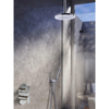 Hotbath IBS5A complete thermostatische douche inbouwset Friendo met 2 weg stop omstel geborsteld nikkel staafmodel handdouche met plafondbuis 15cm diameter douchekop 25cm SW18635 Hotbath IBS5A complete thermostatische douche inbouwset Friendo met 2 weg stop omstel geborsteld nikkel staafmodel handdouche met plafondbuis 15cm diameter douchekop 25cm SW18635