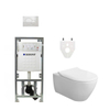 Villeroy & Boch Subway 2.0 Set de toilette DirectFlush Ceramic+ abattant Slimseat et réservoir Geberit avec plaque de commande blanc SW98688