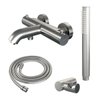 Brauer Brushed Edition Robinet baignoire thermostatique mural avec ensemble douchette Nickel brossé PVD SW504132 Brauer Brushed Edition Robinet baignoire thermostatique mural avec ensemble douchette Nickel brossé PVD SW504132