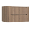 H&R Badmeubelen Juice Meuble sous lavabo - 80x45x50cm - angle gauche arrondi - 2 tiroirs - poignée intégrée - charleston SW1489065