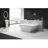 Wiesbaden Inge Solid surface half vrijstaand bad 179x84.5x57.5cm mat wit SW102830 Wiesbaden Inge Solid surface half vrijstaand bad 179x84.5x57.5cm mat wit SW102830