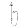 Crosswater Belgravia showerpipe thermostatische met 20cm regendouche handdouche op de muur in klassieke beugel nikkel gepolijst SW104160 Crosswater Belgravia showerpipe thermostatische met 20cm regendouche handdouche op de muur in klassieke beugel nikkel gepolijst SW104160