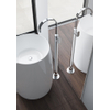 Hotbath Friendo robinet lavabo montage au sol nickel brossé SW74067 Hotbath Friendo robinet lavabo montage au sol nickel brossé SW74067
