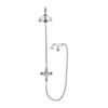 Crosswater Belgravia showerpipe thermostatische met 20cm regendouche handdouche op de wand in klassieke beugel chroom SW104167 Crosswater Belgravia showerpipe thermostatische met 20cm regendouche handdouche op de wand in klassieke beugel chroom SW104167